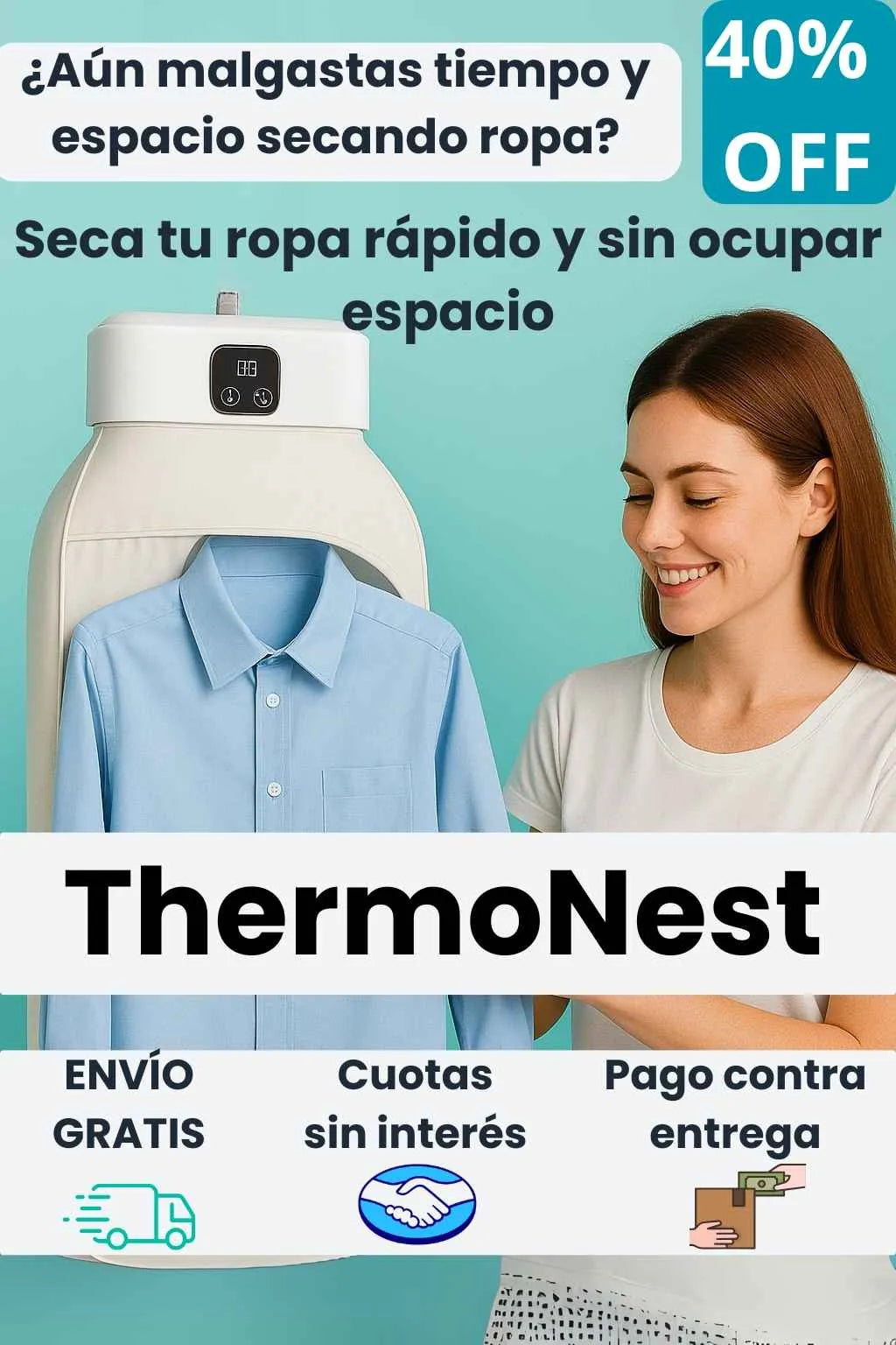 ThermoNest | Secadora Portátil Plegable | Eficiencia y ahorro!