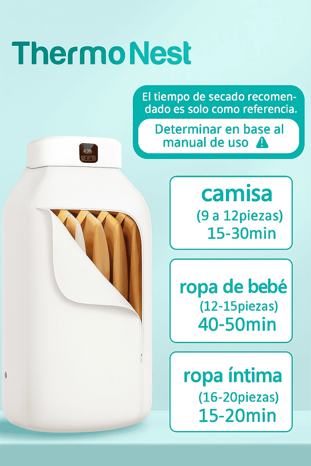 ThermoNest | Secadora Portátil Plegable | Eficiencia y ahorro!