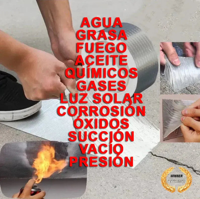 2 CINTAS IMPERMEABLES ULTRA RESISTENTE SELLADORA PROFESIONAL DE 10 CM X 5 METROS